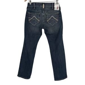 Ariat REAL Denim Rainstorm Straight Leg Riding Jeans SZ 27 Short